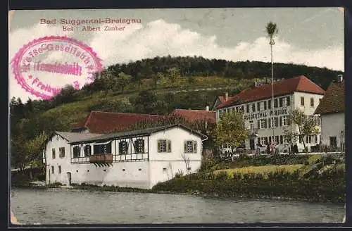 AK Bad Suggental-Breisgau, Ortspartie mit Suggenthal Pension