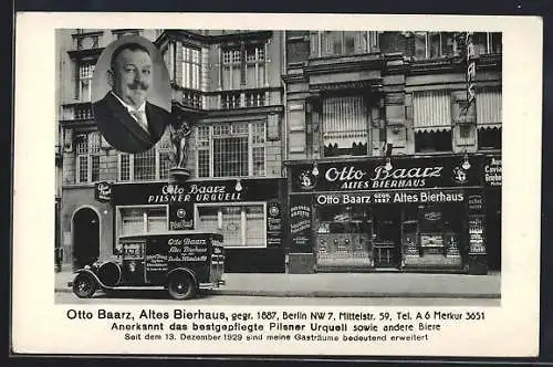 AK Berlin, Likörfabrik Otto Baarz, Mittelstrasse 59