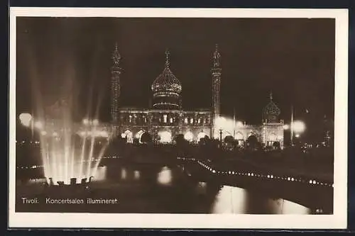 AK Kobenhavn, Tivoli, Koncertsalen illumineret