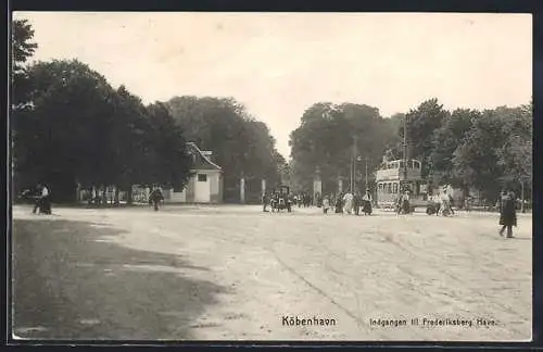 AK Köbenhavn, Indgangen til Frederiksberg Have