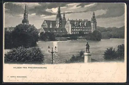 AK Frederiksborg, Schloss im Mondschein