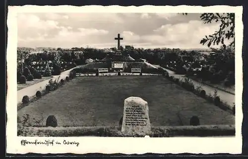 AK Sörup, Ehrenfriedhof mit Gedenkstein