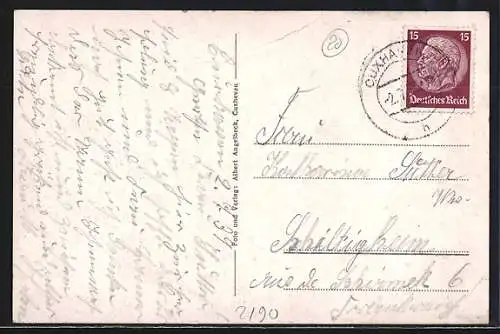 AK Cuxhaven, Strandbad Kugelbake mit Besuchern