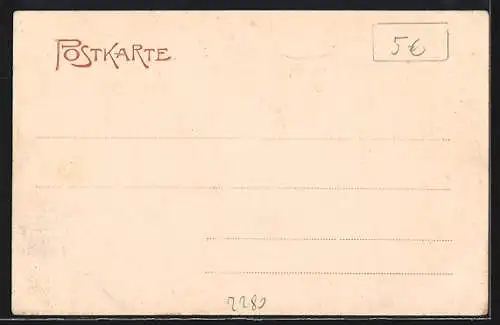 AK Sylt, Strandansicht während einer Sturmflut