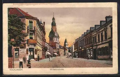 AK Völklingen, Restaurant Münchener Kindl an der Wilhelmstrasse, Inh. Karl Leinen