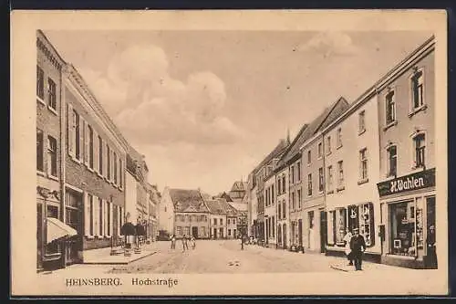 AK Heinsberg / Rhld., Geschäft von H. Wahlen in der Hochstrasse