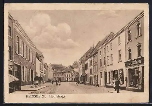 AK Heinsberg / Rhld., Geschäft von H. Wahlen in der Hochstrasse