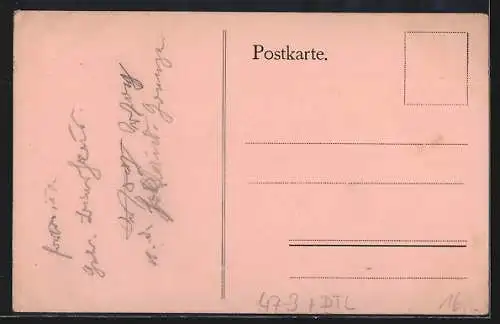 AK Duderstadt, Zwei Studenten verabschieden sich von dem Ort, Absolvia 1913