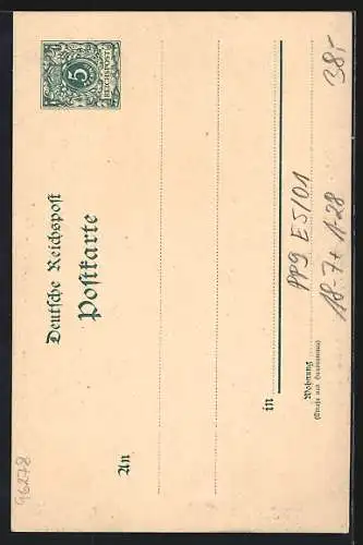 Künstler-AK Carl Jander: Der Alte aus dem Sachsenwald, Bismarck, Ganzsache PP9 E5 /01