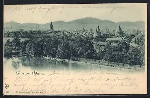 AK Ganzsache PP19 F45/01: Goslar /Harz, Blick auf die Stadt