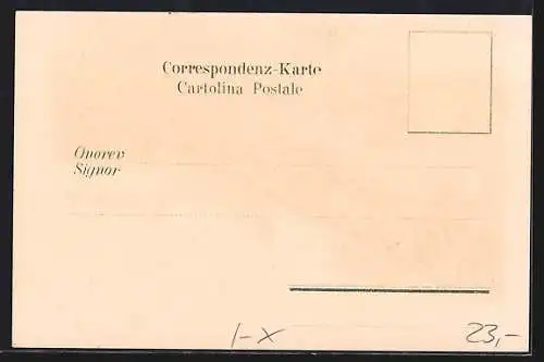 Lithographie Rovereto, Castello Rovereto, Ponte San Colombano