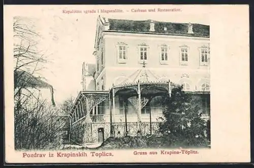 AK Krapina-Töplitz, Kurhaus und Restaurant