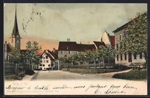 AK Stein a. Rhein, Strassenpartie