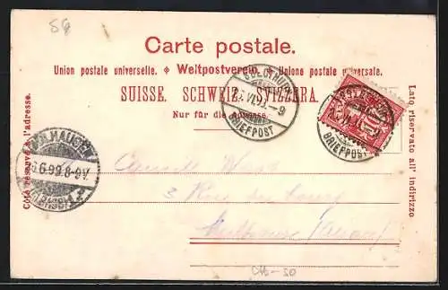 AK Solothurn, Ortsansicht mit Brücke