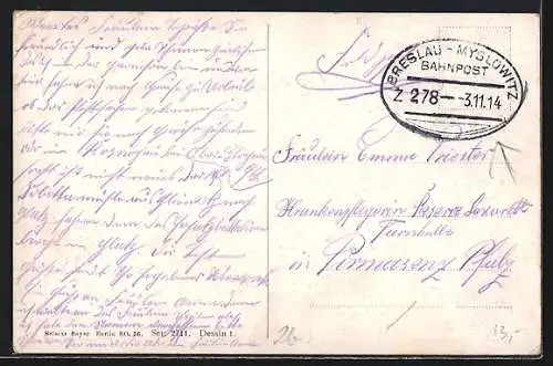 AK Propaganda 1. Weltkrieg, Lasst fühlen uns nicht Euren Groll, Wir haben schon die Neese voll