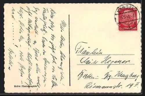 AK Eisenbahn, Innenraum eines Mitropa-Speisewagens