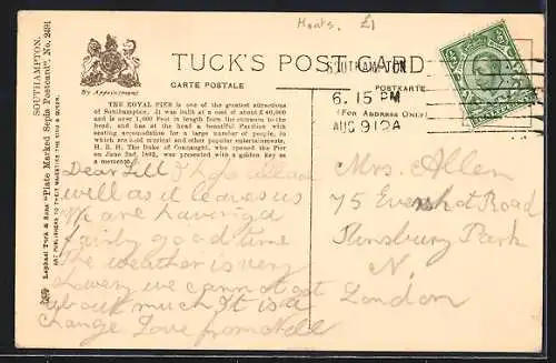 AK Southampton, The Royal Pier