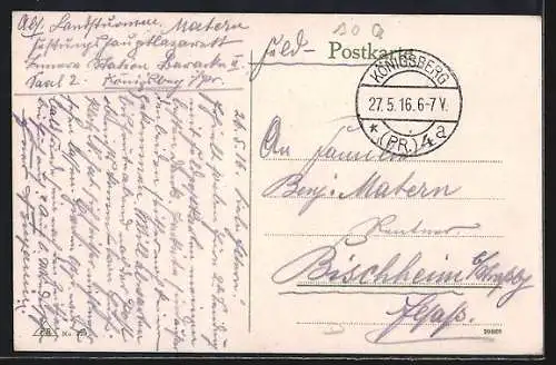 AK Königsberg /Preussen, Am Bahnhof mit Strassenbahn