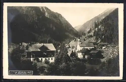 AK Ginzling, Blick auf den Ort