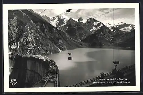 AK Kaprun, Limberg-Sperre und Stausee mit Wiesbachhorn