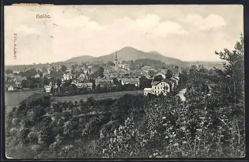 AK Haida, Panoramablick zum Ort