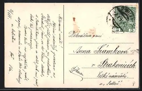 AK Wien, Maximilianplatz mit Strassenbahn