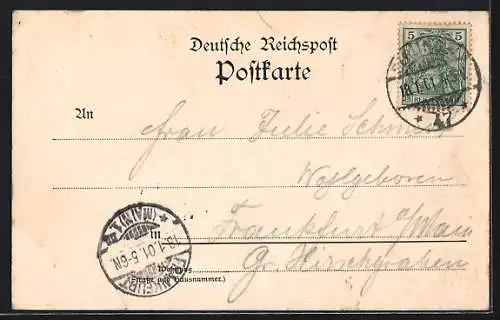 AK Berlin, Geschäfte und Strassenverkehr am Spittelmarkt