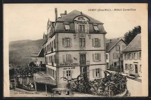 AK Orbey, Hotel Cornelius mit Umgebung