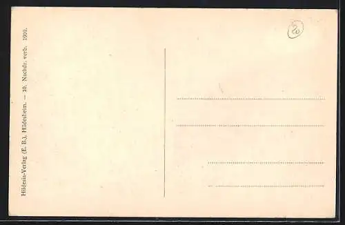 AK Hildesheim, Rathaus & Rolandsbrunnen