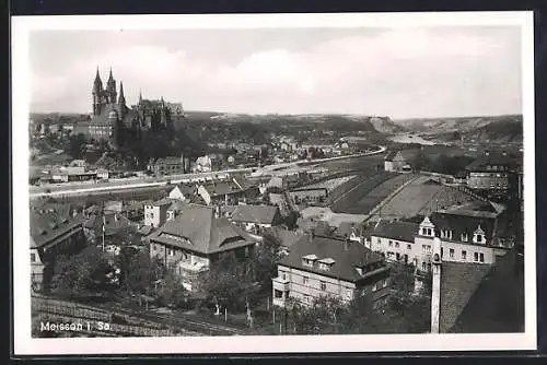 AK Meissen / Elbe, Panorama