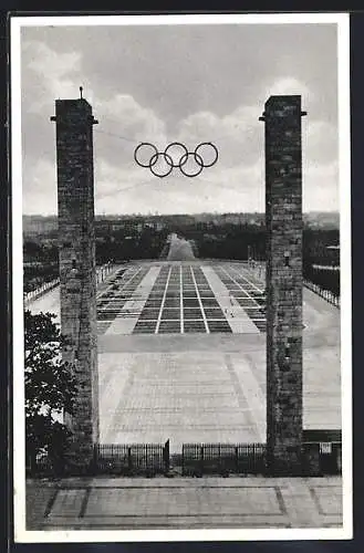 AK Berlin, Osttor im Olympia-Stadion auf dem Reichssportfeld