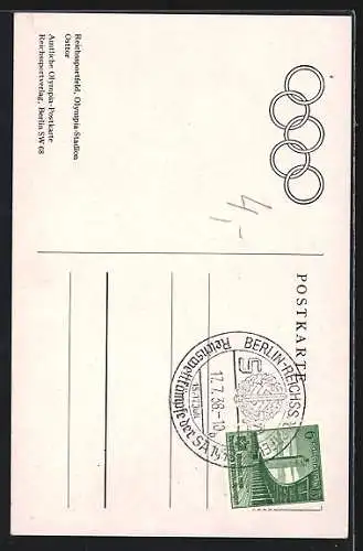 AK Berlin, Osttor im Olympia-Stadion auf dem Reichssportfeld