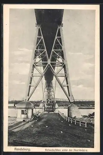 AK Rendsburg, Schwebefähre unter der Hochbrücke
