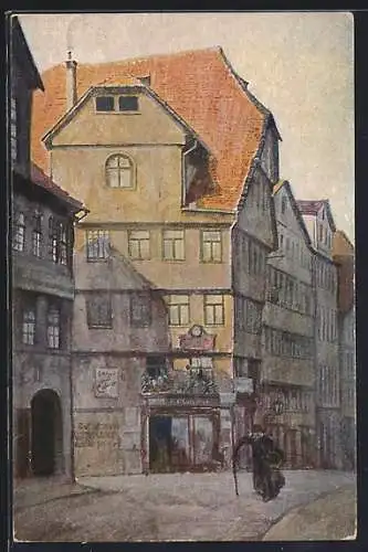 AK Kassel, Strasse am Grimm-Haus