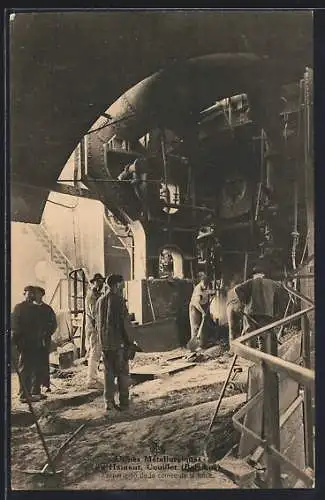 AK Couillet, Usines Metallurgique du Hainaut, Preparation de la coulée de la fonte