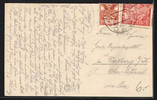 AK Trenc. Teplice-Kupele, Blick zum Ort