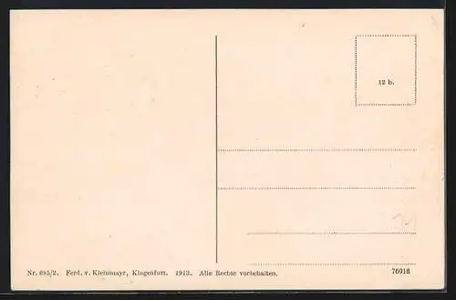 AK St. Michael ob Leoben, Blick über Wasser auf den Ort