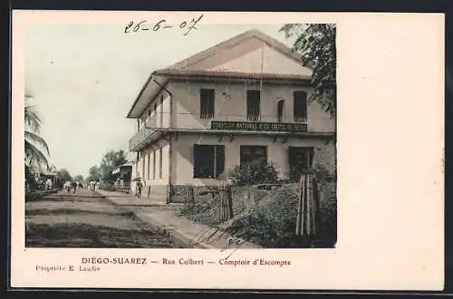 AK Diégo-Suarez, Rue Colbert, Comptoir d`Escompte
