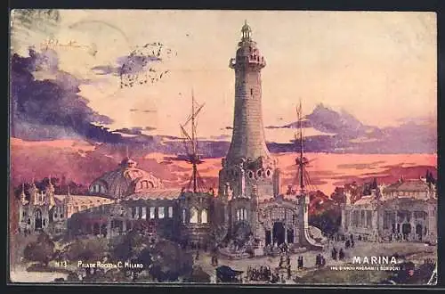 Künstler-AK Mailand, Exposizione di Milano 1906, Marina