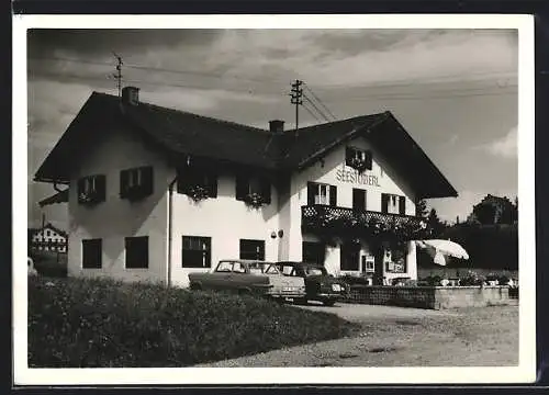 AK Penzing / Inn, Gasthof Seestüberl mit parkenden Autos