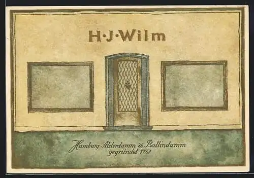 AK Hamburg, Juwelier H. J. Wilm, Ballindamm 26