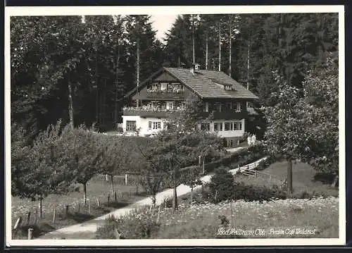 AK Bad Heilbrunn /Obb., Pension Café Waldrast im Sonnenschein