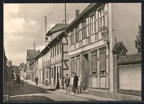 AK Bismark /Altmark, Alte Strasse mit Schmiede von Wilhelm Höft