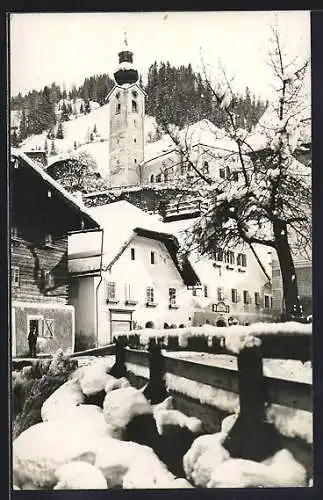AK Grossarl /Pongau, Ortspartie im Winter