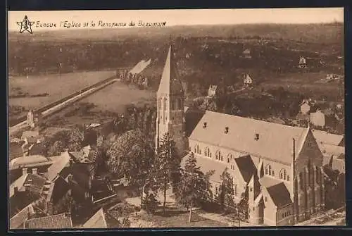 AK Esneux, L`Eglise et la Panorama de Beaumont
