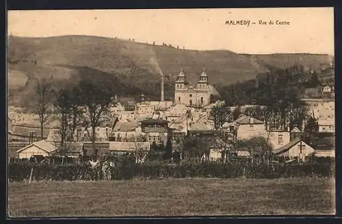 AK Malmedy, Vue du Centre