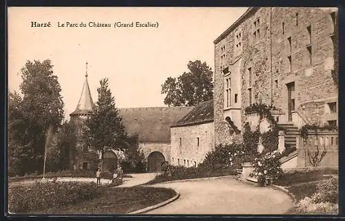 AK Harzé, Le Parc du Chateau, Grand Escalier