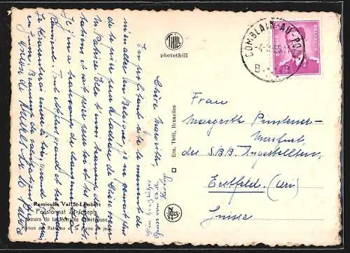 AK Ramioulle /Val St-Lambert, Pensionnat St-Joseph, Soeurs de la Retraite Chrétienne