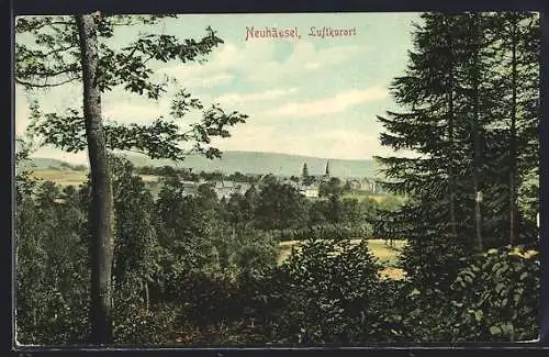 AK Neuhäusel / Westerwald, Ortsansicht aus der Vogelschau
