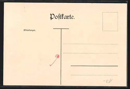 Künstler-AK Traunreut-Frauenbrunn, Kapelle, Exlibris Abbildung